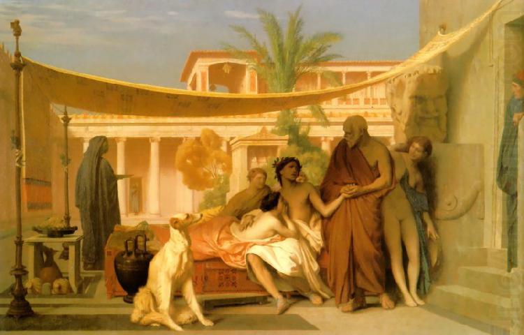 Jean Leon Gerome Socrates Seeking Alcibiades in the House of Aspasia china oil painting image